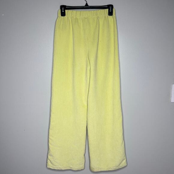 BDG Urban Outfitters Lime Green Corduroy Pull-On Pants Relax Wide Leg Womens S-P - Picture 4 of 10